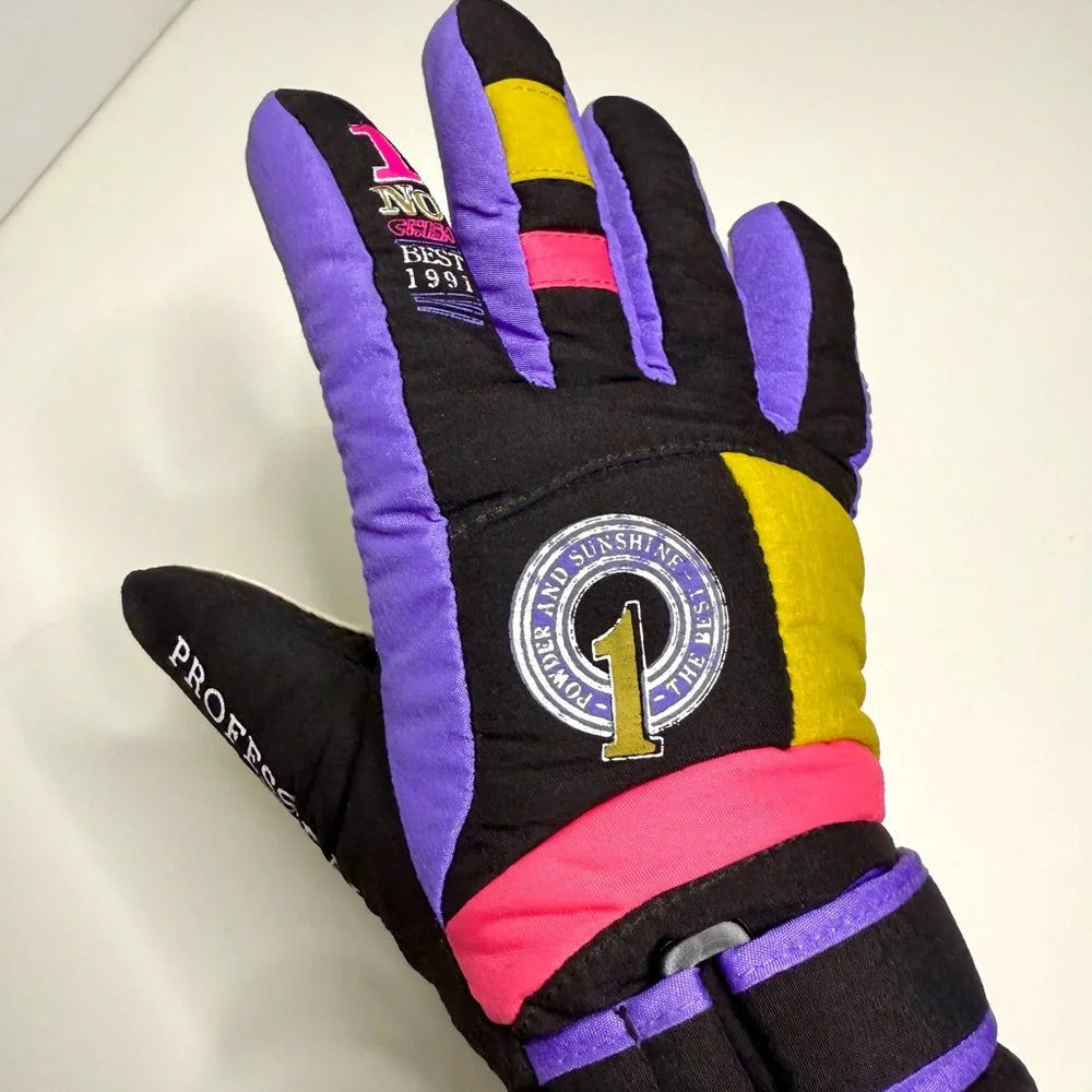 Colorful Vintage Youth Winter Gloves